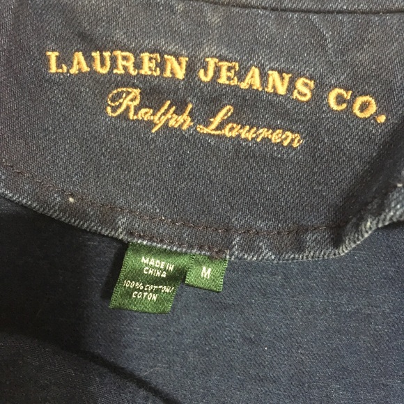 Lauren Jeans Co Denim Double Breasted Jacket - Picture 8 of 8